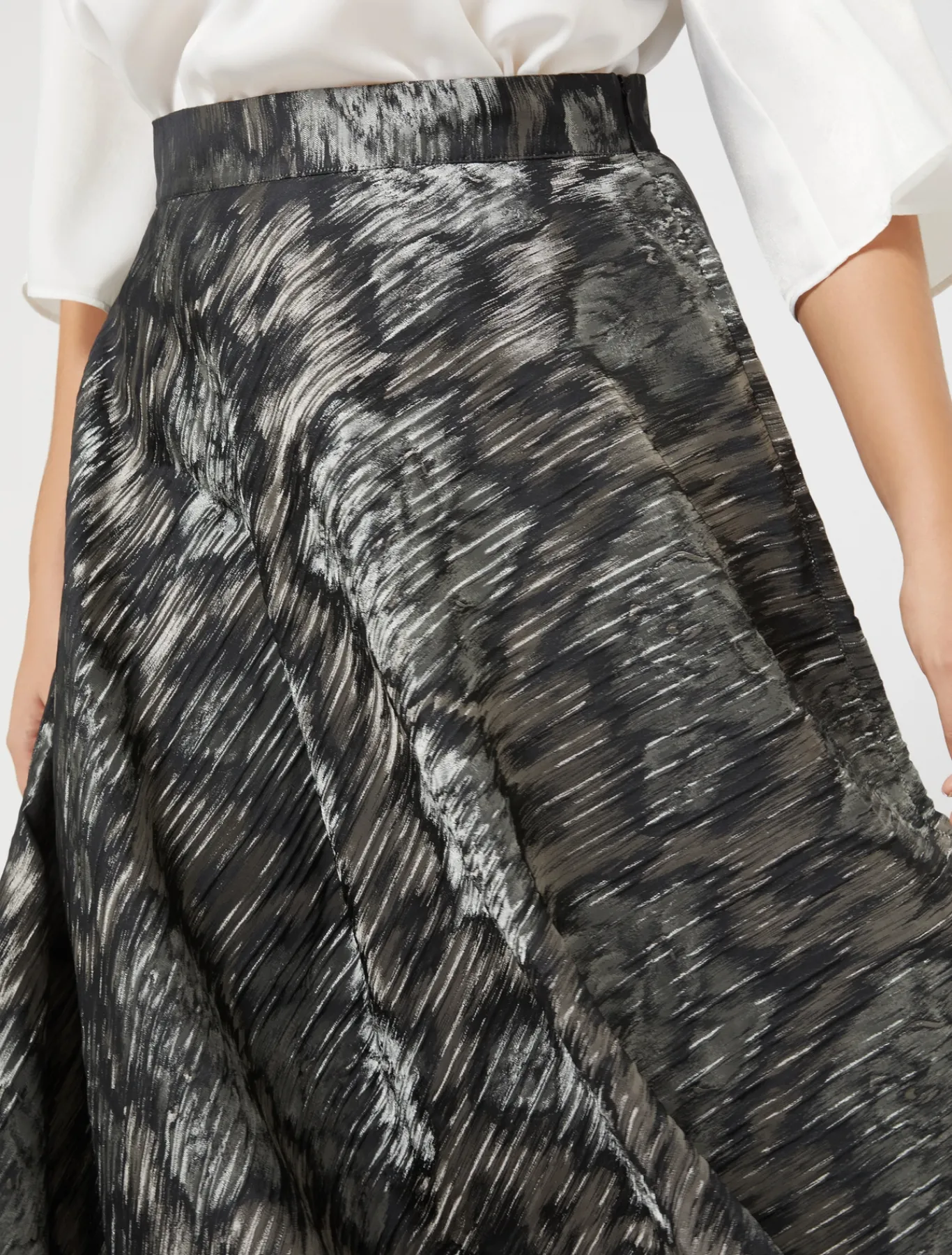 Marina Rinaldi Pantaloni E Gonne | Gonne*Gonna in tessuto jacquard NERO