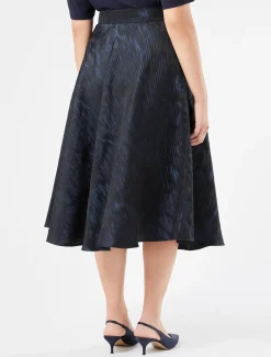 Marina Rinaldi Pantaloni E Gonne | Selezione Elegante*Gonna in tessuto jacquard BLUMARINO