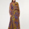 Marina Rinaldi Pantaloni E Gonne | Collezione Elegante*Gonna lunga in georgette di seta ORO