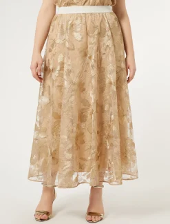 Marina Rinaldi Pantaloni E Gonne | Gonne*Gonna lunga in tulle OROCHIARO
