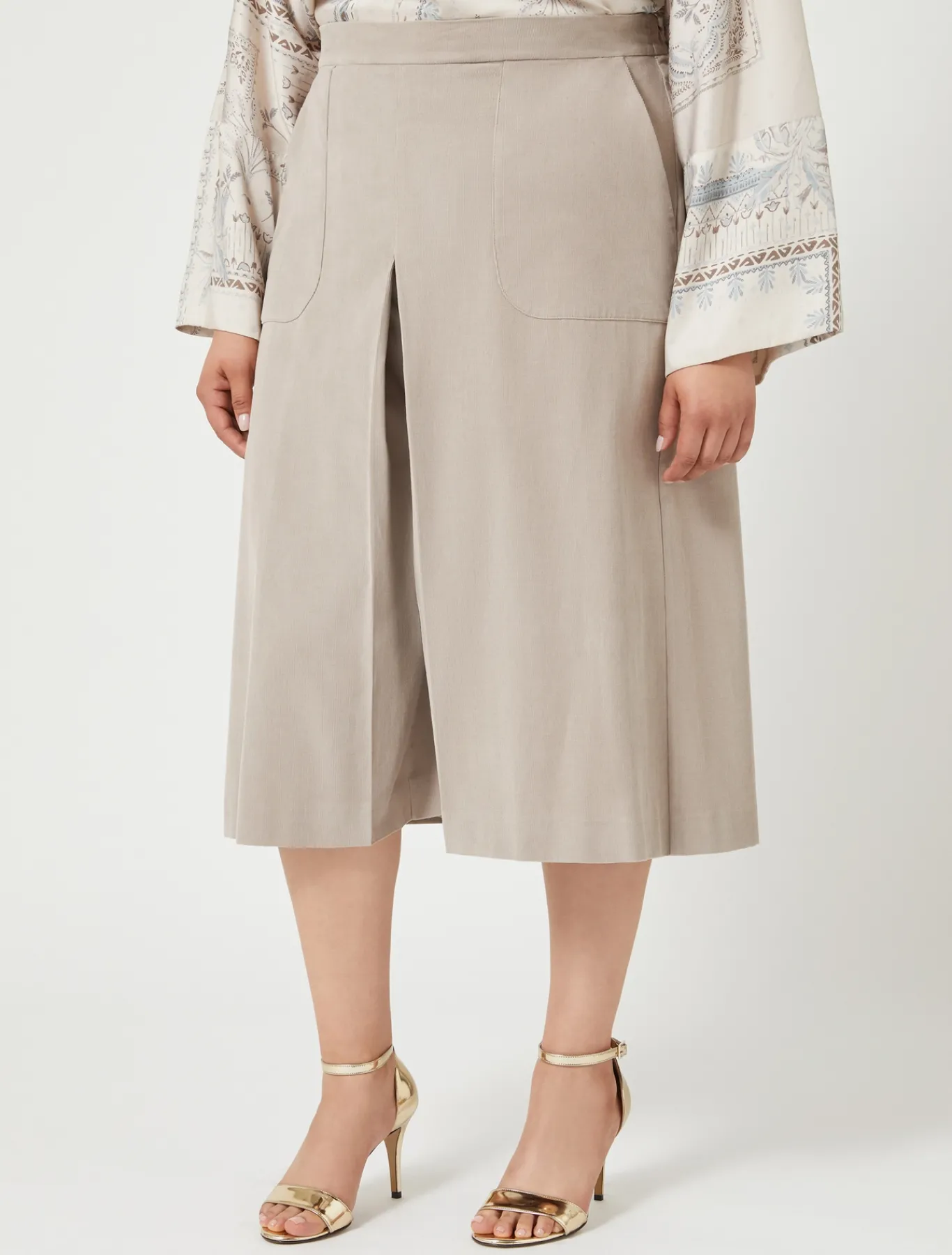 Marina Rinaldi Pantaloni & Jeans | Pantaloni & Jeans*Gonna pantalone in velluto BEIGE