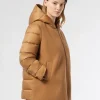 Marina Rinaldi Piumini*Imbottito in panno jersey e tela di nylon antigoccia NOCCIOLA
