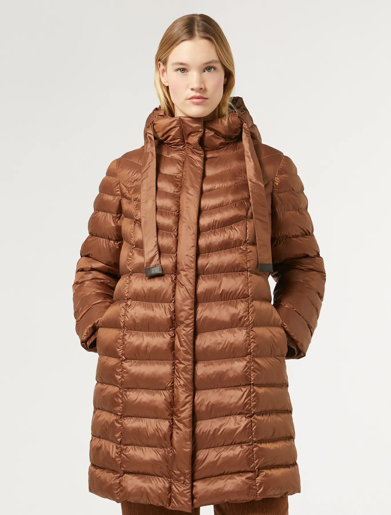 Marina Rinaldi Piumini | Piumini*Imbottito in tela antigoccia MARRONE