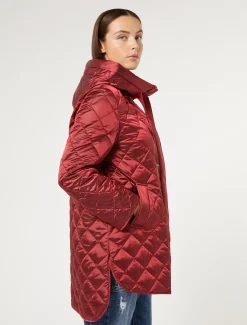 Marina Rinaldi Piumini | Piumini*Imbottito in tela cangiante ROSSO