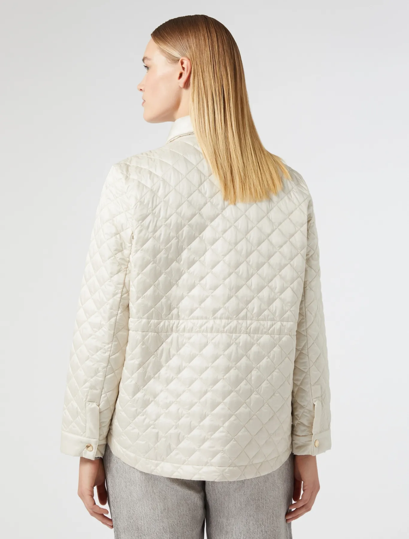 Marina Rinaldi Piumini | Piumini*Imbottito in tela di nylon cangiante AVORIO