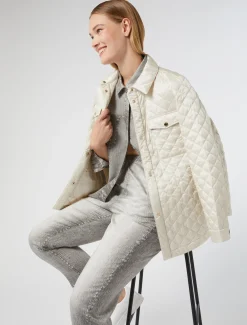 Marina Rinaldi Piumini | Piumini*Imbottito in tela di nylon cangiante AVORIO