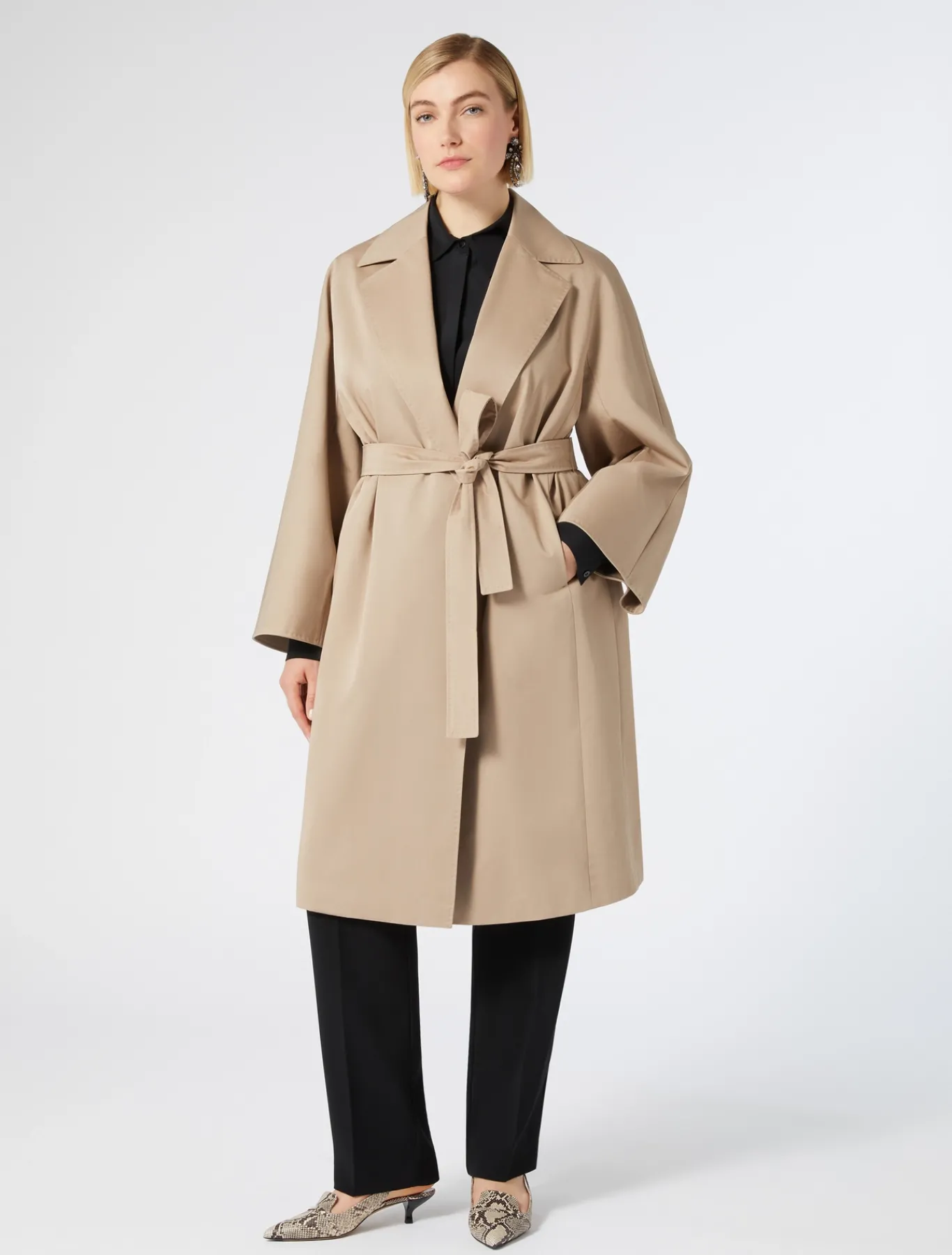 Marina Rinaldi Cappotti & Trench | Cappotti & Trench*Impermeabile in gabardina di cotone NOCCIOLA