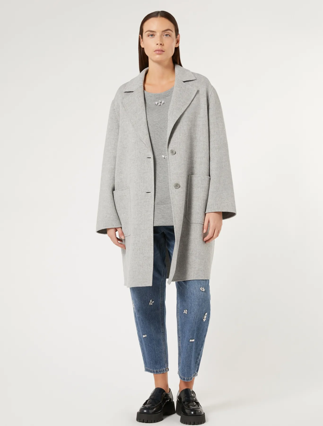 Marina Rinaldi Pantaloni & Jeans | Pantaloni & Jeans*Jeans boyfriend in denim ricamato BLU