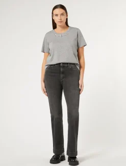 Marina Rinaldi Pantaloni & Jeans | Pantaloni & Jeans*Jeans flare in denim stretch NERO