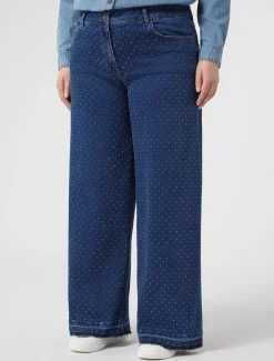 Marina Rinaldi Pantaloni E Gonne | Pantaloni & Jeans*Jeans in denim con strass BLUMARINO