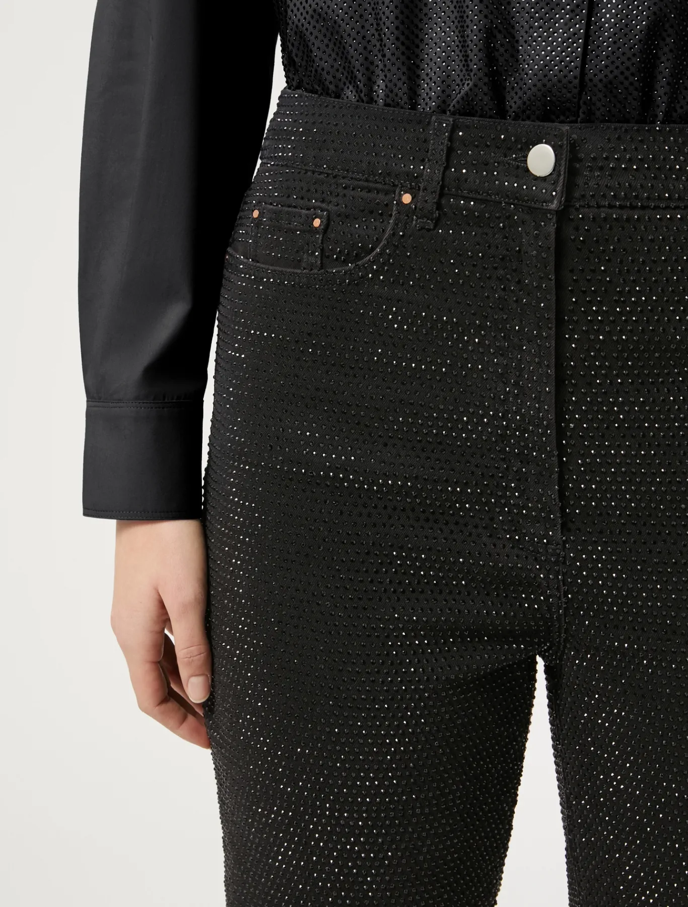 Marina Rinaldi Pantaloni & Jeans | Pantaloni & Jeans*Jeans in denim con strass TESTAMORO