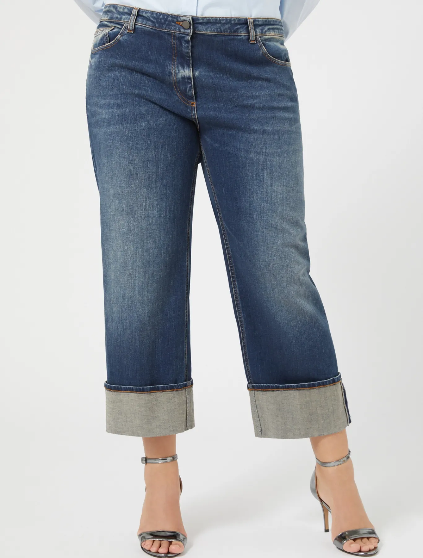 Marina Rinaldi Pantaloni & Jeans | Pantaloni & Jeans*Jeans in denim di cotone BLUNOTTE