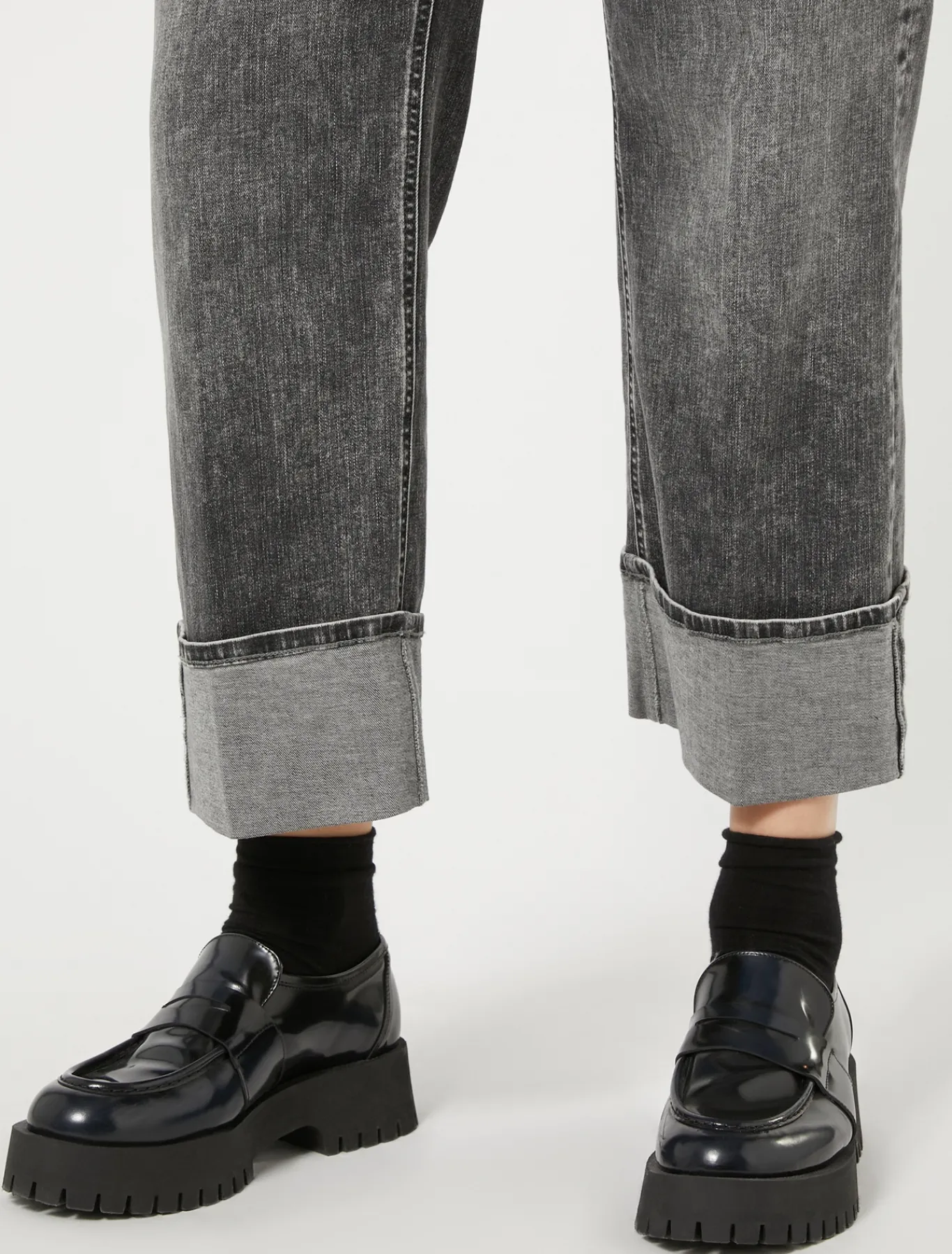 Marina Rinaldi Pantaloni & Jeans | Pantaloni & Jeans*Jeans in denim di cotone NERO