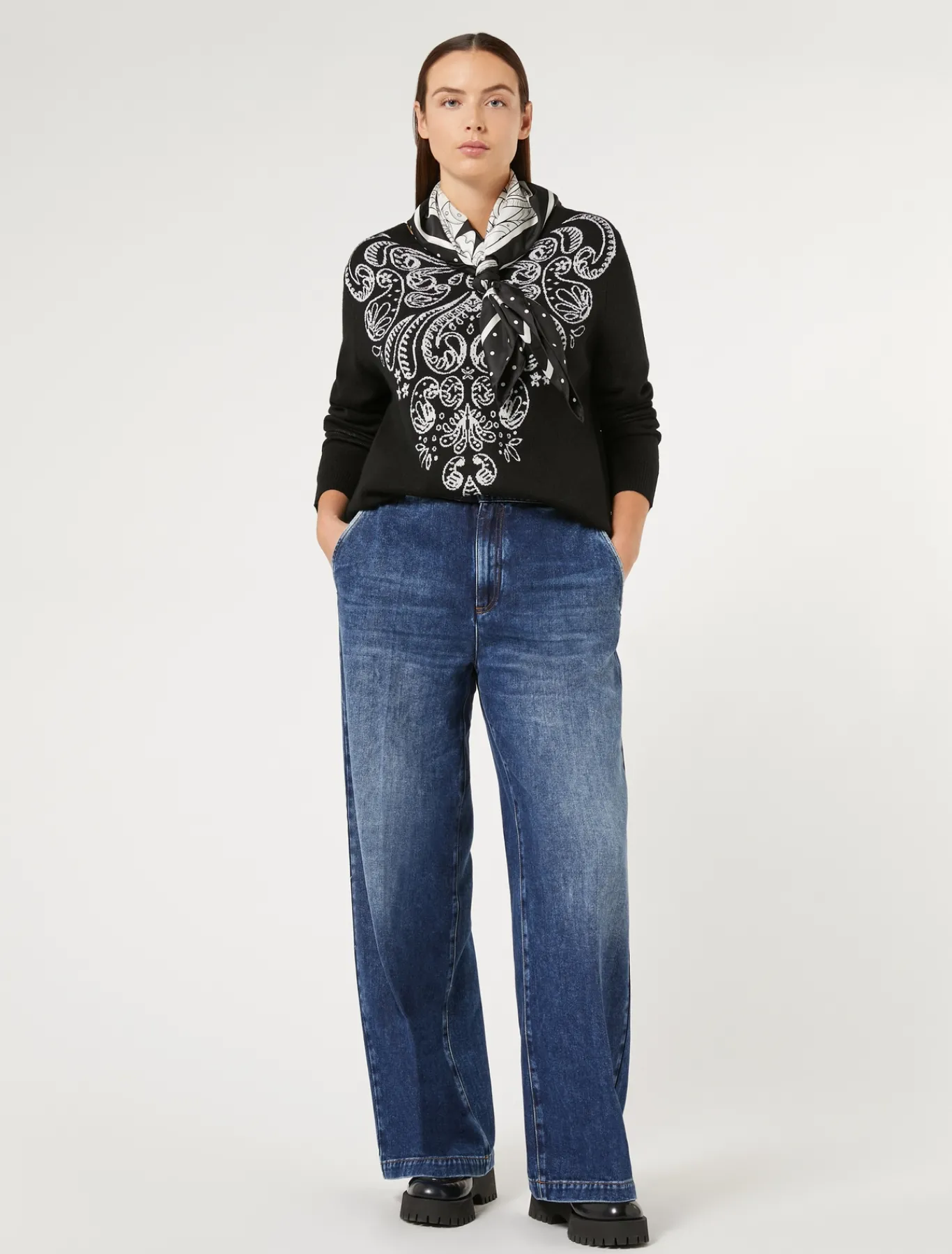 Marina Rinaldi Pantaloni & Jeans | Pantaloni & Jeans*Jeans in denim di misto cotone BLU
