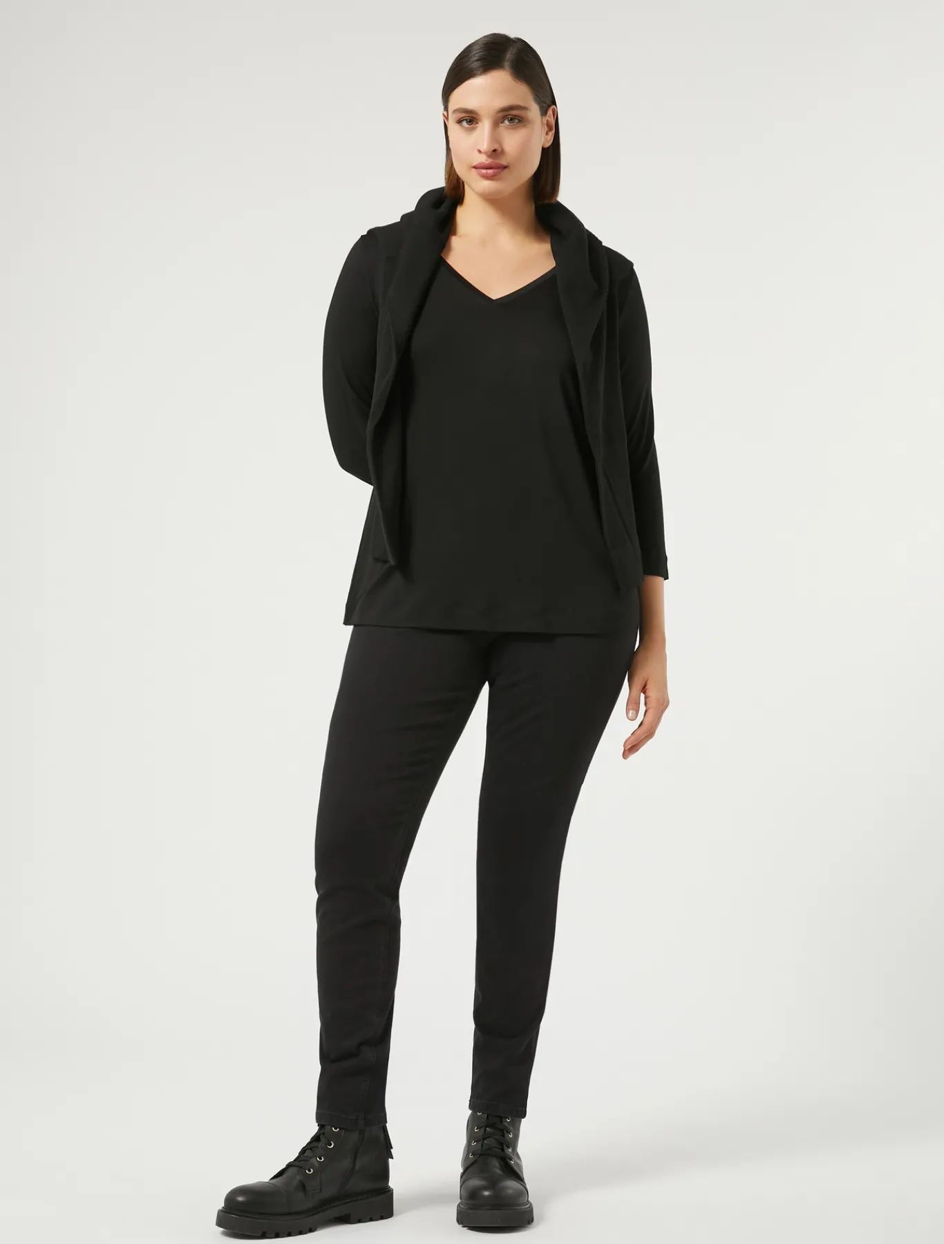 Marina Rinaldi Pantaloni & Jeans | Pantaloni & Jeans*Jeans leggings fit in jersey denim NERO