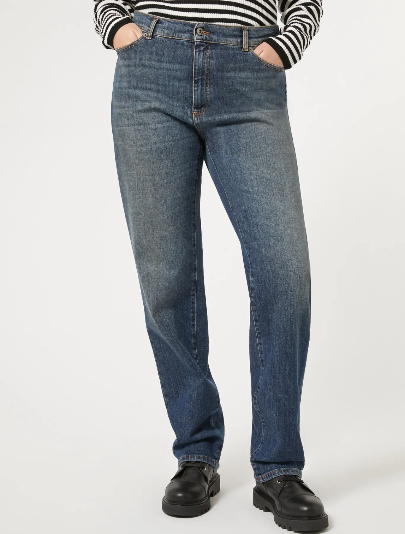 Marina Rinaldi Pantaloni & Jeans | Pantaloni & Jeans*Jeans regular in denim stretch BLU