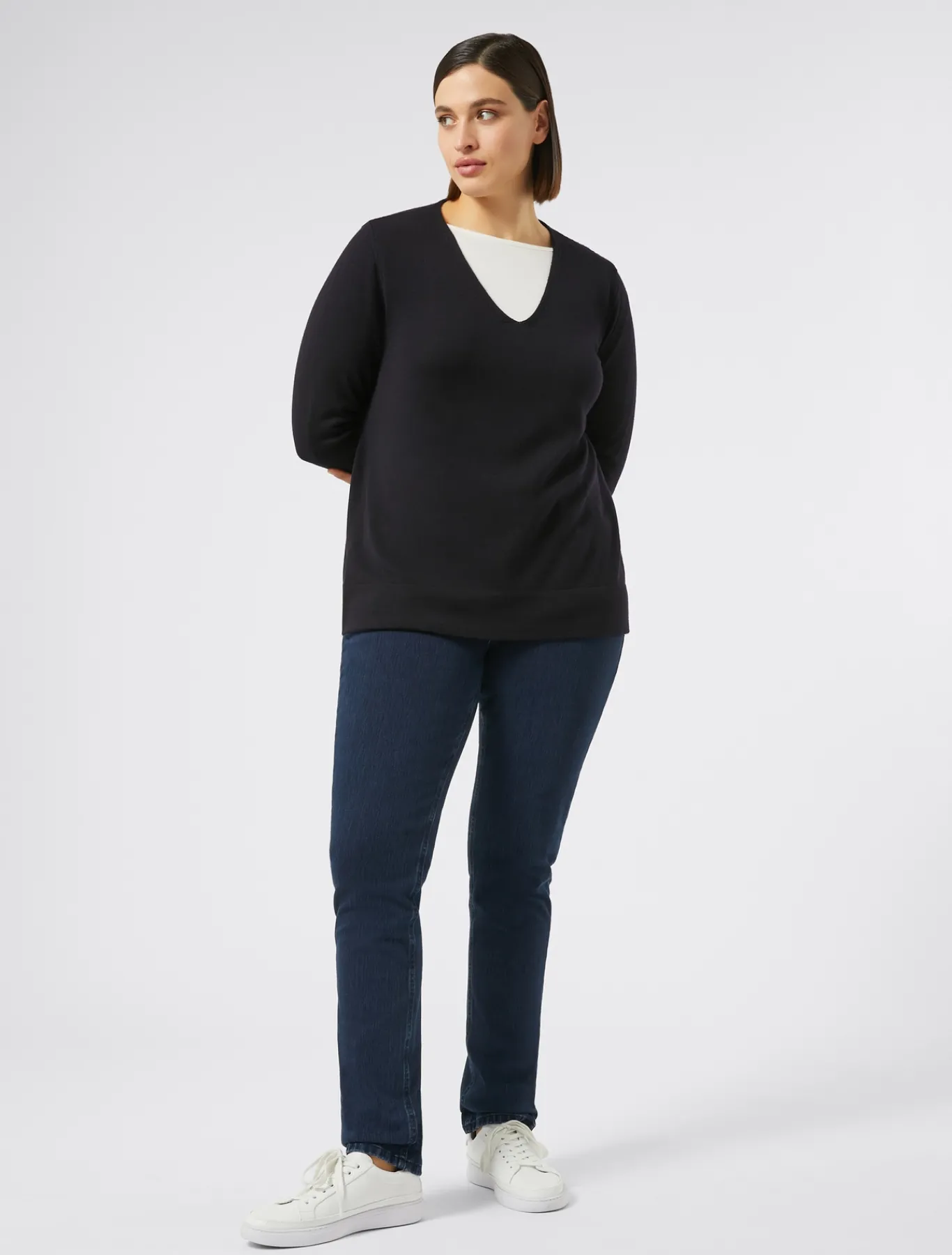 Marina Rinaldi Pantaloni & Jeans | Pantaloni & Jeans*Jeans Wonder fit in denim compatto BLUNOTTE