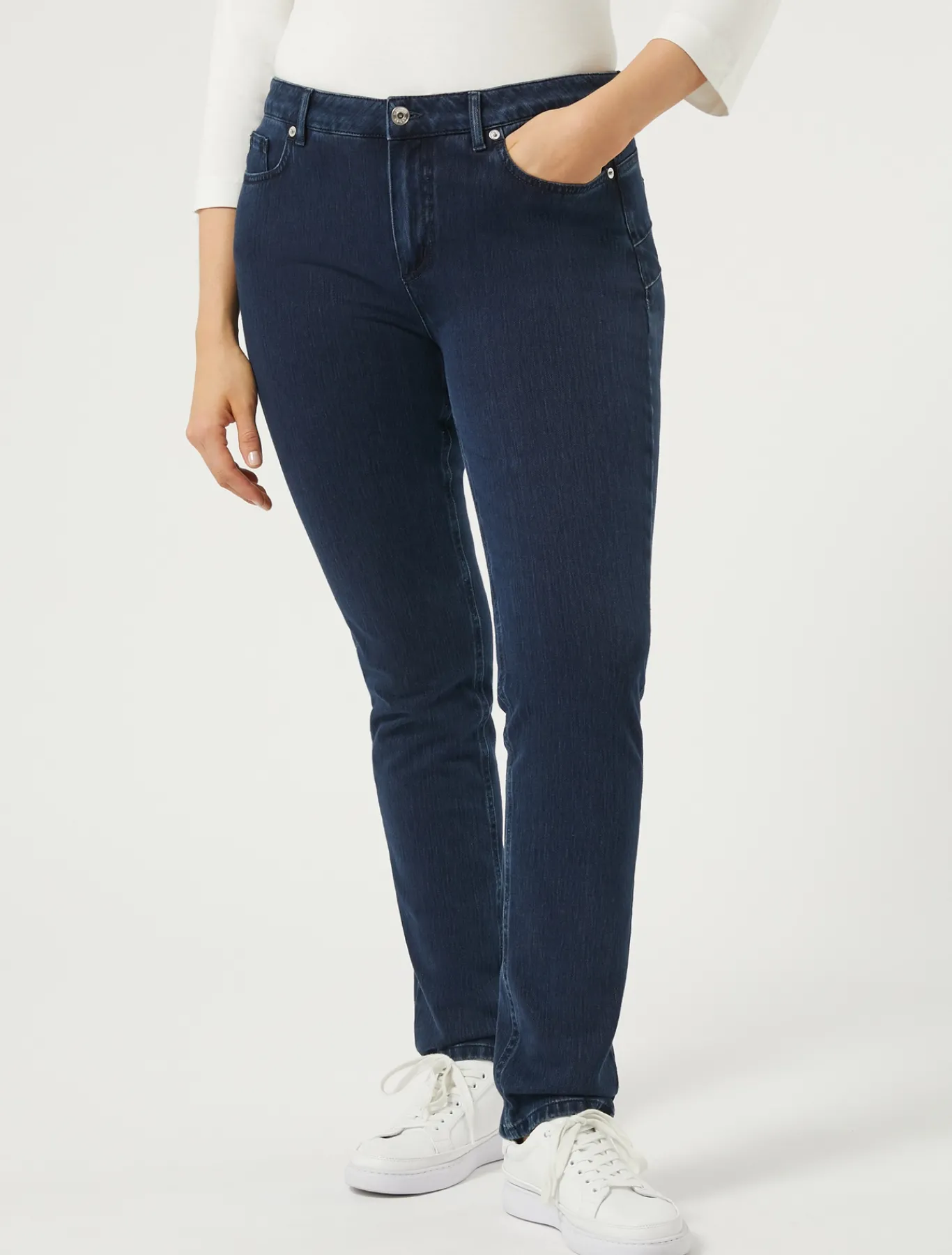 Marina Rinaldi Pantaloni & Jeans | Pantaloni & Jeans*Jeans Wonder fit in denim compatto BLUNOTTE