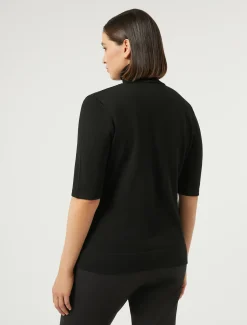Marina Rinaldi Maglieria | Maglieria*Maglia dolcevita in lana NERO