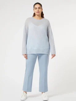 Marina Rinaldi Maglieria | Maglieria*Maglia in alpaca e mohair AZZURRO