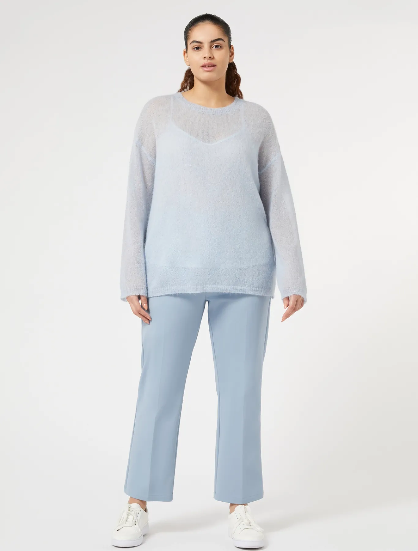 Marina Rinaldi Maglieria | Maglieria*Maglia in alpaca e mohair AZZURRO