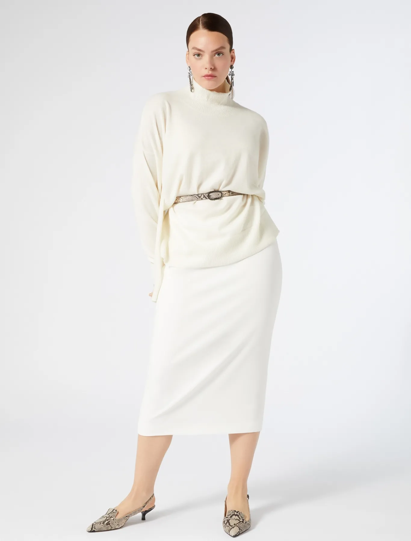 Marina Rinaldi Maglieria | Maglieria*Maglia in cachemire BIANCO