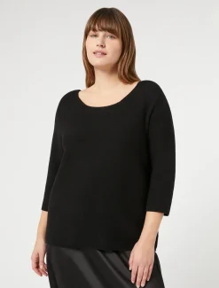 Marina Rinaldi Maglieria | Maglieria*Maglia in cotone NERO