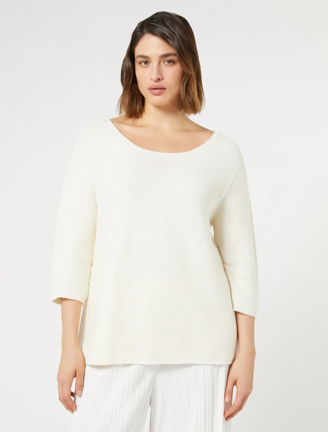 Marina Rinaldi Maglieria | Maglieria*Maglia in cotone BIANCO