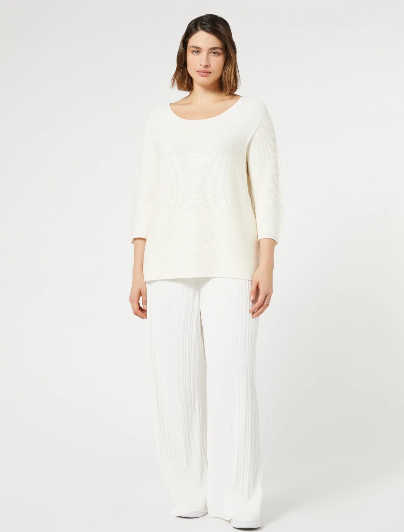 Marina Rinaldi Maglieria | Maglieria*Maglia in cotone BIANCO