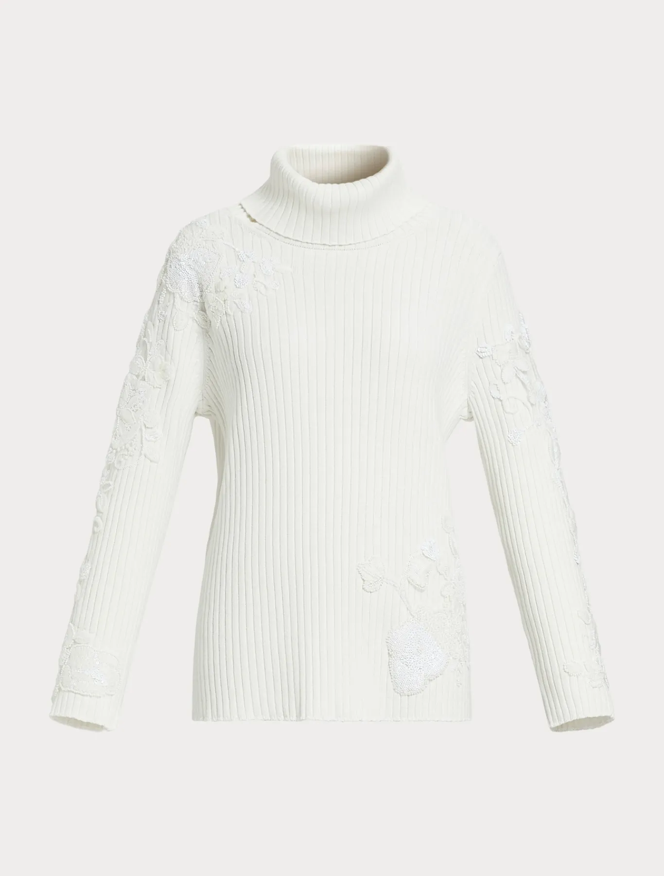 Marina Rinaldi Maglieria | Maglieria*Maglia in cotone con ricami BIANCOOTTICO