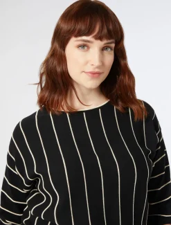 Marina Rinaldi Maglieria | Maglieria*Maglia in cotone crêpe NERO