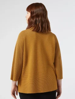 Marina Rinaldi Maglieria | Maglieria*Maglia in cotone crêpe SENAPE