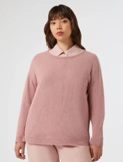 Marina Rinaldi Maglieria | Maglieria*Maglia in cotone lurex ROSAANTICO