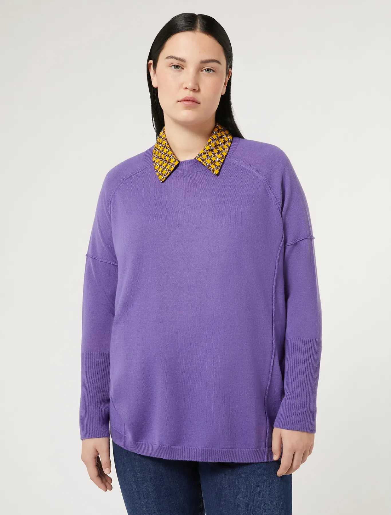 Marina Rinaldi Maglieria | Maglieria*Maglia in filato di lana VIOLA
