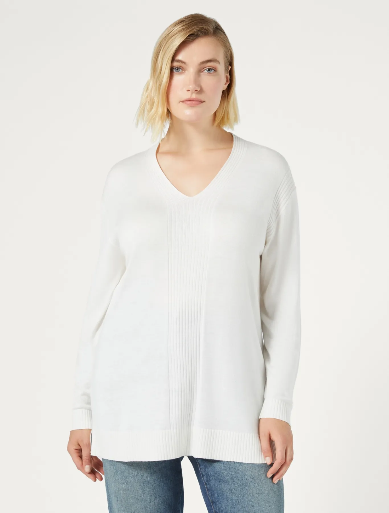 Marina Rinaldi Maglieria | Maglieria*Maglia in filato di viscosa BIANCO