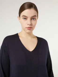 Marina Rinaldi Maglieria | Maglieria*Maglia in filato di viscosa BLU