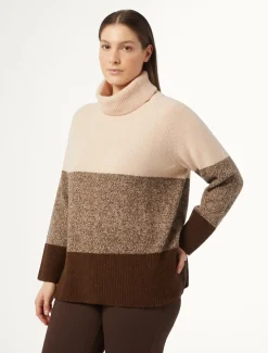 Marina Rinaldi Maglieria | Maglieria*Maglia in lana TORTORA
