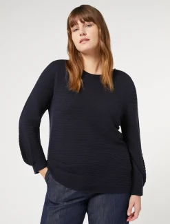 Marina Rinaldi Maglieria | Maglieria*Maglia in lana BLUNOTTE