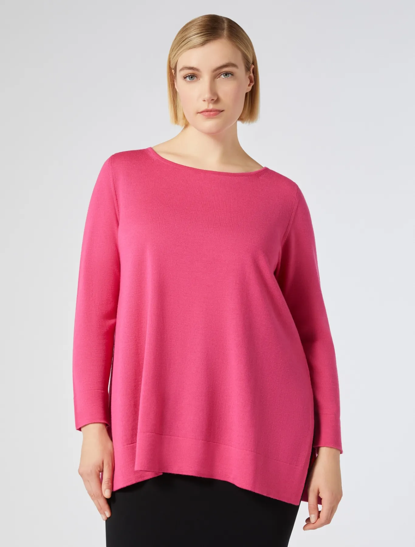 Marina Rinaldi Maglieria | Maglieria*Maglia in lana FUXIA