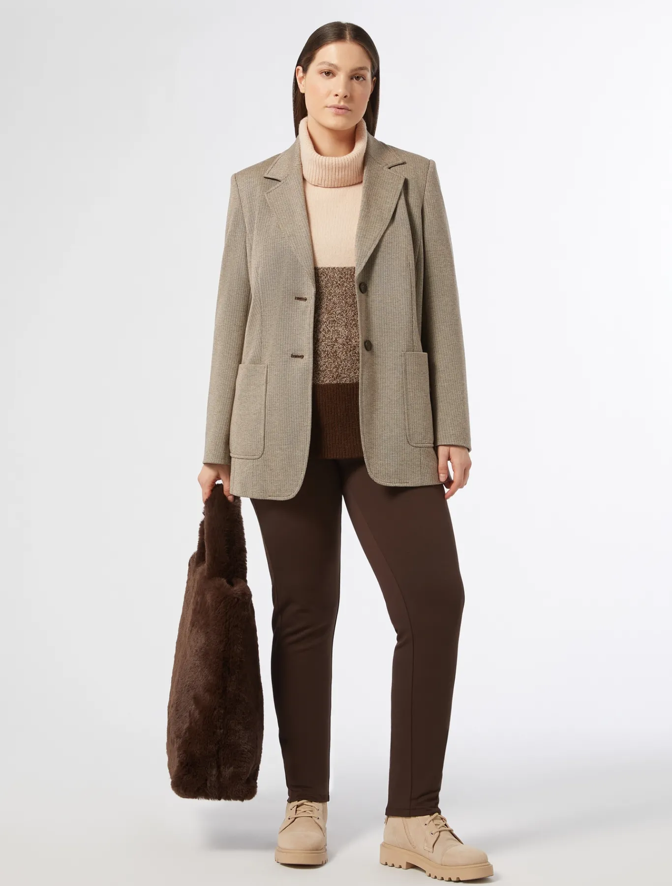 Marina Rinaldi Maglieria | Maglieria*Maglia in lana TORTORA