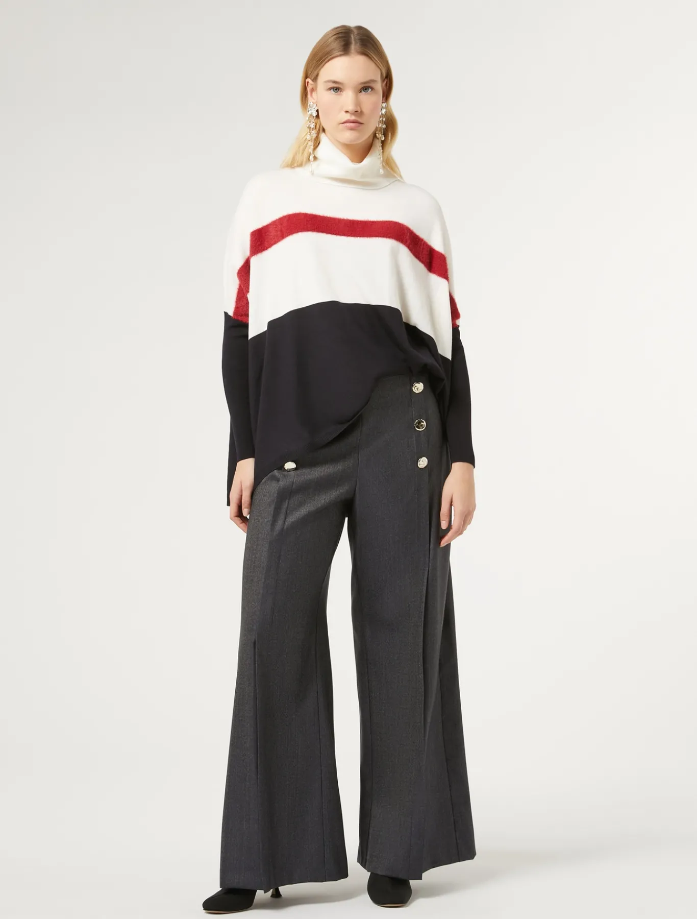 Marina Rinaldi Maglieria | Maglieria*Maglia in lana BLUMARINO