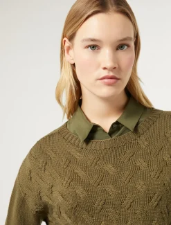 Marina Rinaldi Maglieria | Maglieria*Maglia in lana e lurex VERDE
