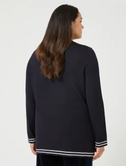 Marina Rinaldi Maglieria | Maglieria*Maglia in lana e lurex BLUNOTTE