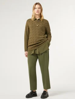 Marina Rinaldi Maglieria | Maglieria*Maglia in lana e lurex VERDE