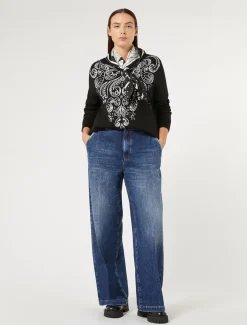 Marina Rinaldi Maglieria | Maglieria*Maglia in lana e viscosa NERO