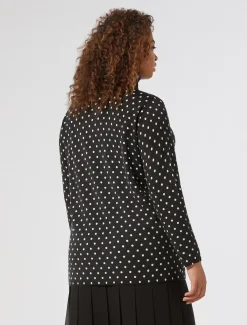 Marina Rinaldi Maglieria | Maglieria*Maglia in lana stampata NERO