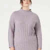Marina Rinaldi Maglieria | Maglieria*Maglia in misto cachemire a trecce GLICINE