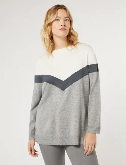 Marina Rinaldi Maglieria | Maglieria*Maglia in misto cachemire GRIGIOMEDIO