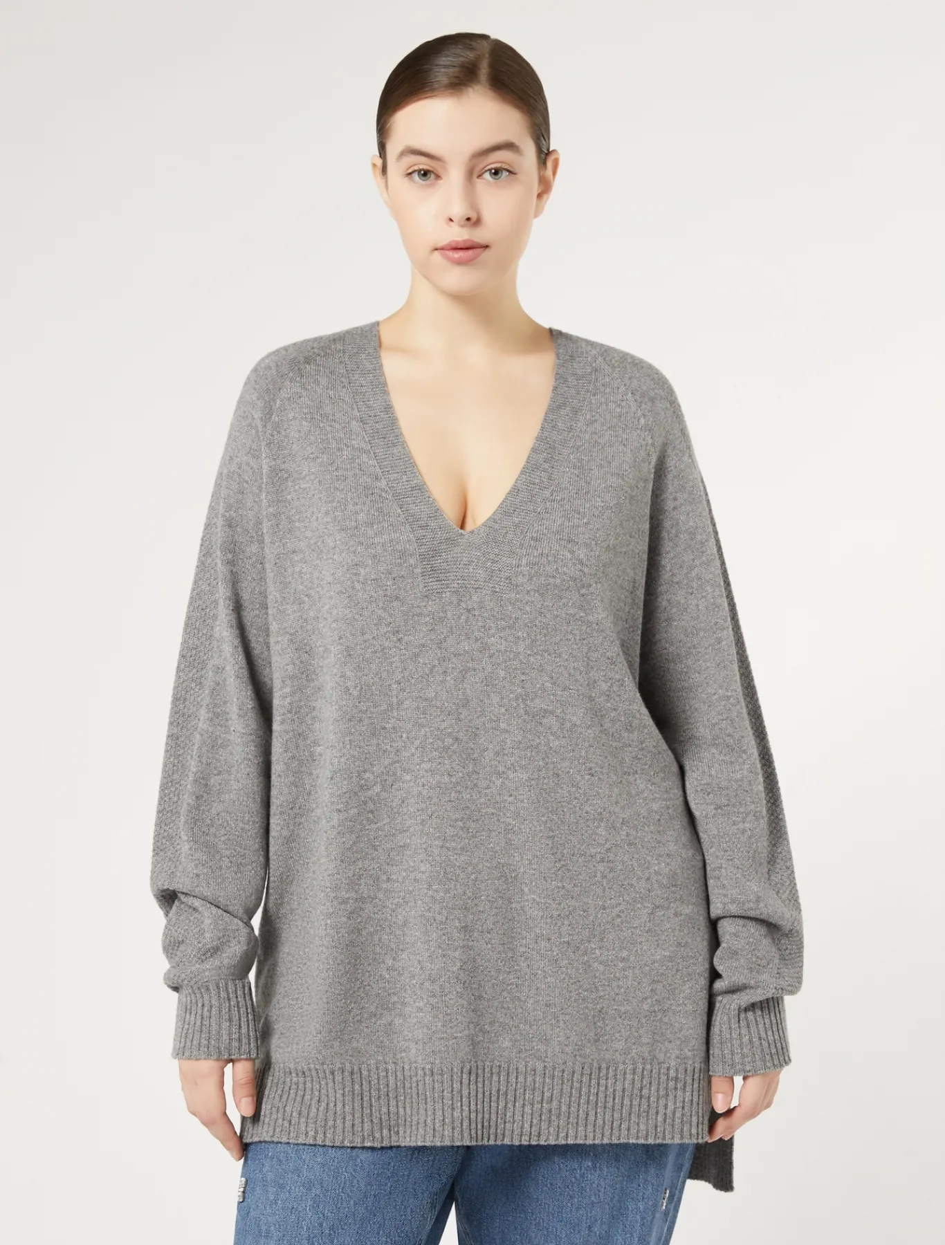 Marina Rinaldi Maglieria | Maglieria*Maglia in misto cachemire GRIGIOMEDIO