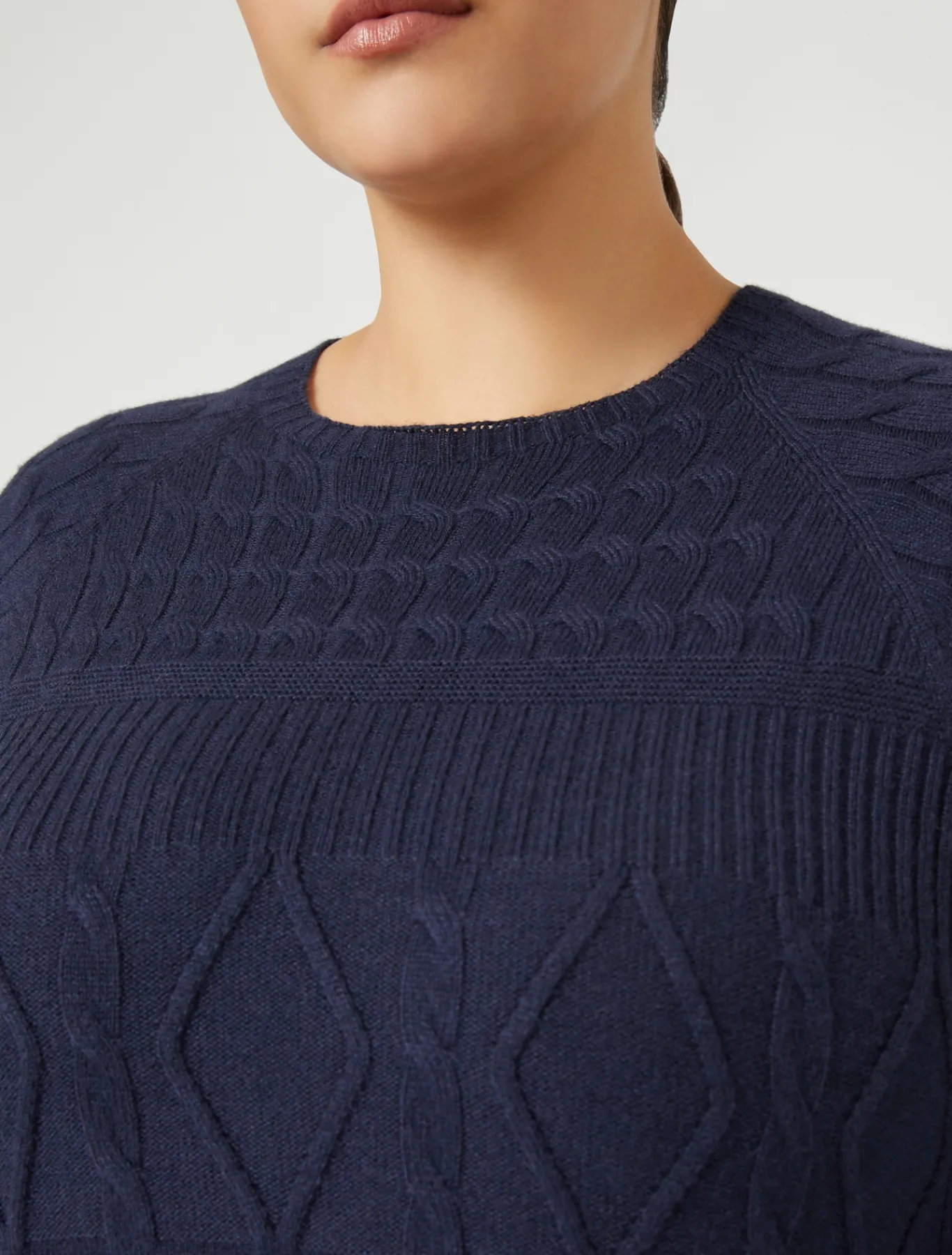 Marina Rinaldi Maglieria | Maglieria*Maglia in misto cachemire BLUNOTTE